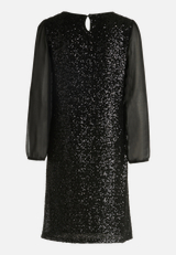 Partykleid mit Pailletten / Rückseite