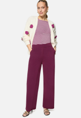 Basic-Hose in 7/8 Länge Malou / Modellfoto Vorderseite (Outfit)