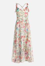 Abendkleid mit Volant / Vorderseite