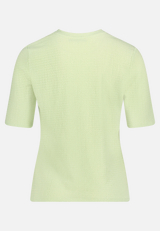 Strukturshirt mit Rundhalsausschnitt / Rückseite