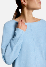 Strickpullover mit Fledermausärmeln mit Fledermausärmeln / Detailbild