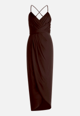 Abendkleid mit Raffung / Vorderseite