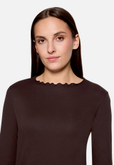 Langarm-Shirt mit Kragen / Detailbild