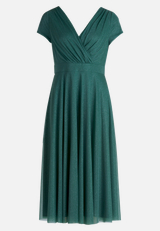 Cocktailkleid im Glitzer-Look / Vorderseite