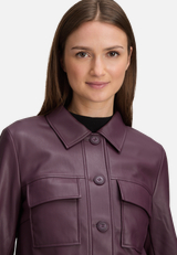 Lederjacke langarm / Detailbild