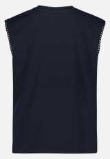 Jersey-Top  mit Rundhalsausschnitt  / Rückseite