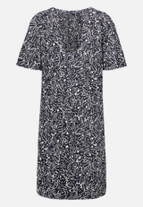 Blusenkleid mit Blumenprint / Rückseite