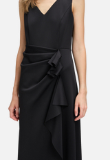 Abendkleid mit Volant / Detailbild