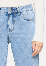 Stretch-Jeans mit Strass / Detailbild
