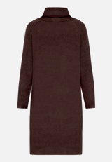 Strickkleid mit Turtle Neck / Rückseite