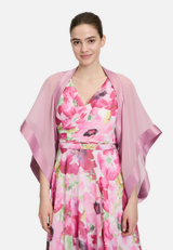 Chiffonstola mit 3/4 Arm / Modellfoto Vorderseite
