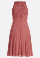Abendkleid mit Spitze / Rückseite