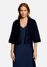 Strick-Cardigan mit 3/4 Arm / Modellfoto Vorderseite