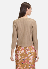 Shirtjacke mit 3/4 Arm / Modellfoto Rückseite