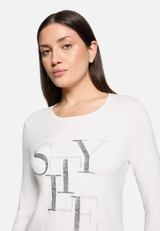 Basic Shirt mit Placement / Detailbild