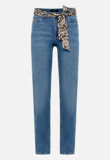 Jeans  mit Leo-Gürtel Style Orlando 28 Inch  / Vorderseite