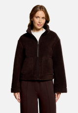 Sweatjacke langarm / Modellfoto Vorderseite
