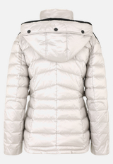 Steppjacke mit abnehmbarer Kapuze / Rückseite