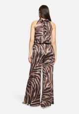 Jumpsuit mit Animalprint / Modellfoto Rückseite