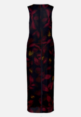 Mesh-Kleid  mit Blumen / Rückseite