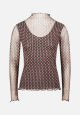 Mesh-Shirt mit grafischem Print / Vorderseite