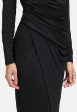 Abendkleid mit V-Ausschnitt / Detailbild