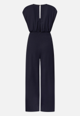 Jumpsuit Wickeloptik weites Bein / Rückseite