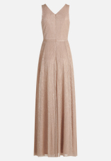 Abendkleid mit Plissee / Rückseite