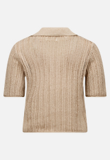 Sommer-Strickjacke mit Knopfleiste / Rückseite