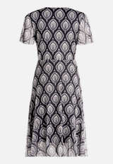 Volantkleid mit Rüschen / Rückseite