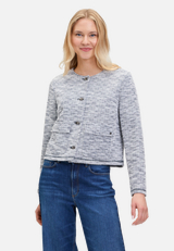 Jerseyjacke langarm / Modellfoto Vorderseite