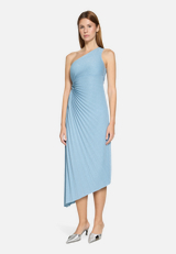 Abendkleid im Glitzer-Look / Modellfoto Vorderseite