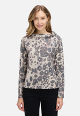 Sweatshirt mit Kragen / Modellfoto Vorderseite