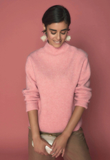 Strickpullover mit Stehkragen / Imagebild