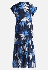 Stufenkleid mit Print / Rückseite
