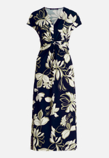 Midikleid mit Raffung / Vorderseite