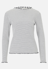 Langarm-Shirt mit Kragen / Vorderseite