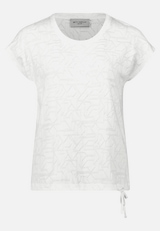 Strukturshirt mit Tunnelzug / Vorderseite