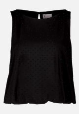 Blusentop im Glitzer-Look / Vorderseite