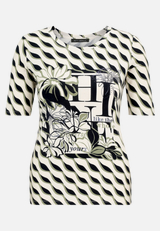 Basic Shirt mit Print / Vorderseite