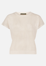 Lochstrick-Pullover ohne Arm / Vorderseite