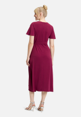 Jerseykleid kurzarm / Modellfoto Rückseite