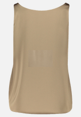 Satin-Bluse mit V-Ausschnitt / Rückseite