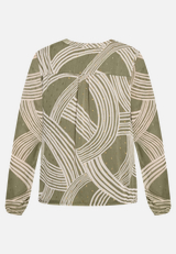 Schlupfbluse mit Print / Rückseite