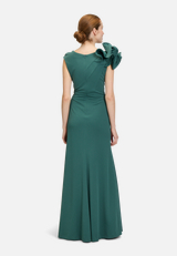 Abendkleid figurbetont / Modellfoto Rückseite