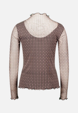 Mesh-Shirt mit grafischem Print / Rückseite