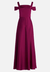 Abendkleid schulterfrei / Rückseite