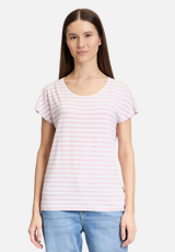 Basic Shirt mit Rundhalsausschnitt / Modellfoto Vorderseite