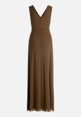 Abendkleid mit V-Ausschnitt / Rückseite