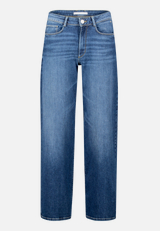 High Waisted-Jeans mit weitem Bein / Vorderseite